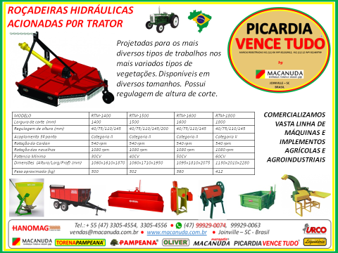 PICARDIA VENCE TUDO MÁQUINAS ROÇADEIRAS EM GARIBALDI RS